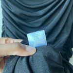 Aliette Black Ruched Bodycon Cut Out Mock Neck Long Sleeve Mini Dress Size 4 Black Photo 10