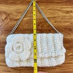 Lizette Handmade Cream White Crochet Clutch Chain Bag Evening Party Photo 6