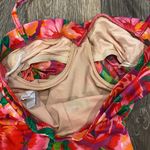 One Piece Vintage 90s swimsuit floral bright tropical slimming Small Photo 9