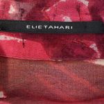 Elie Tahari Abstract Floral Sheer Blouse Top Womens Feminine Bow Artsy Size XS Photo 3