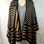 Charlotte Russe Striped Cape Shawl Size Medium Photo 1
