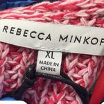 Rebecca Minkoff  Pink Red Knit Crop Bowie Sweater XL Photo 3