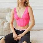 OUT FROM UNDER Venus Convertible Corset Top RAVE BARBIE FESTIVAL GLAM Pink Size M Photo 0