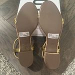 Schutz NIB  Gimenez Gold Metallic Stretch Heel Sandals Sz 7.5 Photo 7