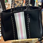 Prene love Black and Pink Women's Tote Bag Photo 0