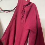 SheIn Deep Red Long Sleeve Dress Photo 5