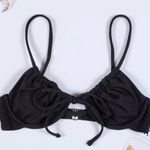 SheIn Black Ribbed Wired Bikini Top Photo 5