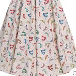 Dolly and Dotty Lily Stiletto Print Off Shoulder Dress Size 16 White Photo 6