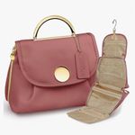 NWT Chandelli Pink Travel Makeup/Toiletry Hanging Bag Water Resistant Photo 4