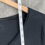 Jakes Rhinestone Heart Wings Long Sleeve Shirt Womens XL Black Y2K Graphic Photo 5