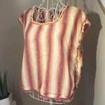 For Cynthia  linen cotton blend stripe shell top tank blouse Photo 0