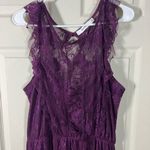 JustFab Deep Purple Lace Dress, midi knee length Photo 1