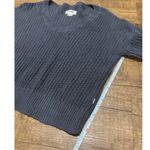 VS PINK v neck dark grey gray knit sweater. Size L Photo 5