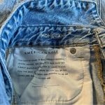 American Eagle high rise mom jeans size 6 short light wash distressed straight Photo 5