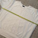 J.Crew  Puff-Sleeve Short Sleeve Sweatshirt Medium Cream Cotton Photo 6