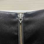 H:ours Cristiano Balloon Sleeve Mini Dress In Noir Black Satin Photo 4