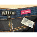Faith Jeans Women 27" Slim Fit High Rise Stretch Pockets Travel Concert Vacation Blue Photo 2