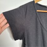 James Perse  Charcoal Grey Cotton Modal T-Shirt Size 3 Large Photo 4