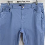 Boden Cornflower Blue Soho Skinny Pants Women's Size 16R Stretch Jeans High Rise Photo 2