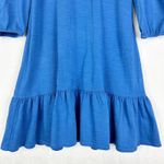 Nation Ltd  Danika Flounce Dress Size Medium Workman Blue Cotton Photo 7