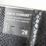 Torrid Textured Pixie Pants Black Croc Shine Women’s Size 2X Regular Slim Fix Photo 2