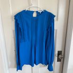 Reiss  Blue Bexley Fabric Blouse size US14 Photo 1
