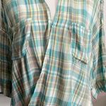 Holding Horses  • Wildacre Blue Green Plaid Crossover Shirt Photo 0
