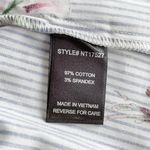 Lumière New  Floral Striped One Shoulder Long Sleeve Shirt Blue Multi Photo 14