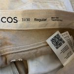 COS  Cream Mid Rise Tapered Straight Leg Jeans Size 31X30 Photo 4