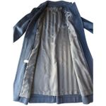 Vintage Navy Blue 100% Pure Wool Long Coat Size L/12 Size L Photo 7