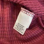 Sonoma  Shirt Womens Medium Cowl Neck Pink Waffle Knit Long Sleeve Drawstring Photo 3