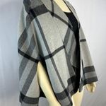 Talbots cape black & gray Angora & Wool mix size small / medium Photo 11