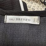 High Low Tunic Shirt Dress 12 Large Artsy‎ Abstract Top Asymmetrical Hem Neutral Photo 6