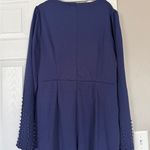 Allegra K  Royal Blue Beaded Full Sleeve Jumpsuit Photo 9