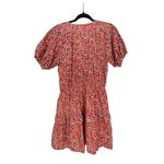 Maisie Women's Pink Multi Floral Tiered Smocked Ruffle Mini Dress Size Medium Photo 2