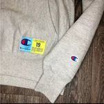 Champion Grey  Hoodie, pink, yellow and blue chenille logo Photo 4