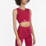 Puma Women Mid Impact Fashion Luxe Ellavate Persian Red-Matte Foil Pr Bra Size M Photo 6