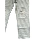 AMERICAN EAGLE Tomgirl Striped Distressed Jeans Size 18 Long Blue Photo 2