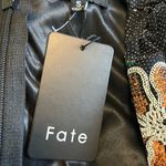 FATE‎ Floral Embellished Surplice LongSleeved Dress NWT Size Small Black Photo 5