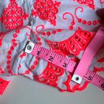 Boden•Neon Coral Embroidered 100% Cotton Shorts•sz 8 Pink Photo 6