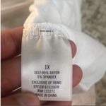 Francesca's White and Gold Foil Graphic Shirt Size 1X New With Tags Photo 6