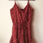 Trixxi Red Animal Print Romper Photo 2