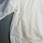 Adidas  Golf Quarter Zip Fleece Pullover Womens Size 2XL White Blue Lightweight Photo 5