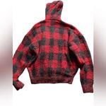 SKIMS NWT  Soft Cozy Knit Unisex Hoodie Brick Buffalo Check Discontinued S/M Photo 1