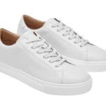 Greats Brooklyn The Royale Perforated Sneaker Leather Low Top Lace Up White 9 Photo 0