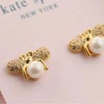 Kate Spade - NWT | Gold Bee Stud Earrings With Pearl Bottom - W/ Dustbag! π Photo 0