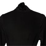 LaQuan Smith NWOT Turtleneck Jumpsuit With Cut Out Hip Detail Black Size Large Photo 9