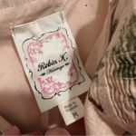 Robin K Tan Beige Palm Tree Novelty Print Mini Dress Size Medium NWT Photo 2