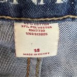 Merona MidRise Size 14 Rolled Cuff Blue Denim Capri’s with 5 Pockets (On… Photo 14