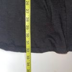 ASOS 100% Cotton Black Drawstring Waist V-neck Mini Dress Photo 7